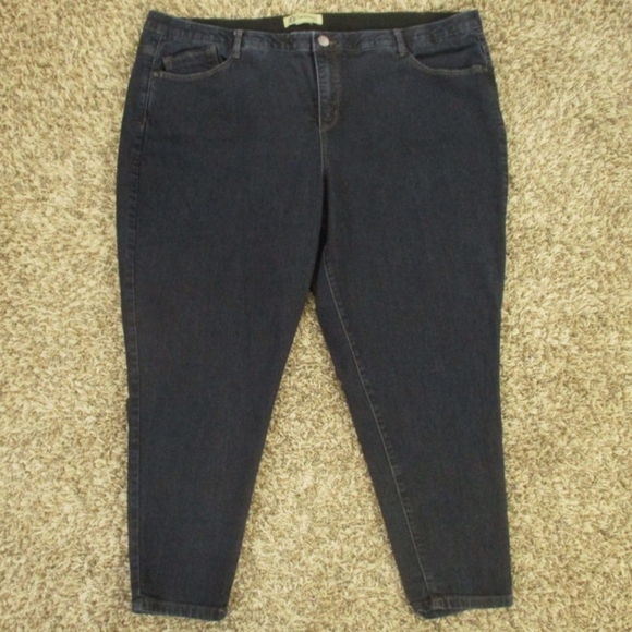 Democracy Jeans‎ Women's 24W Plus Size Dark Wash "Ab" Solution Skinny Denim - Picture 1 of 7